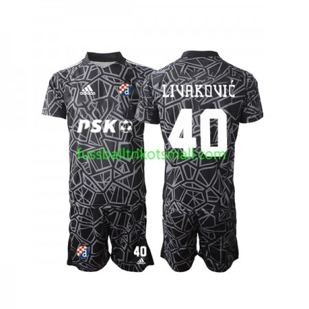 Fußballtrikots Dinamo Zagreb Livakovic 40 Torwart Kinder 2022-2023 Kurzarm Heimtrikotsatz kaufen